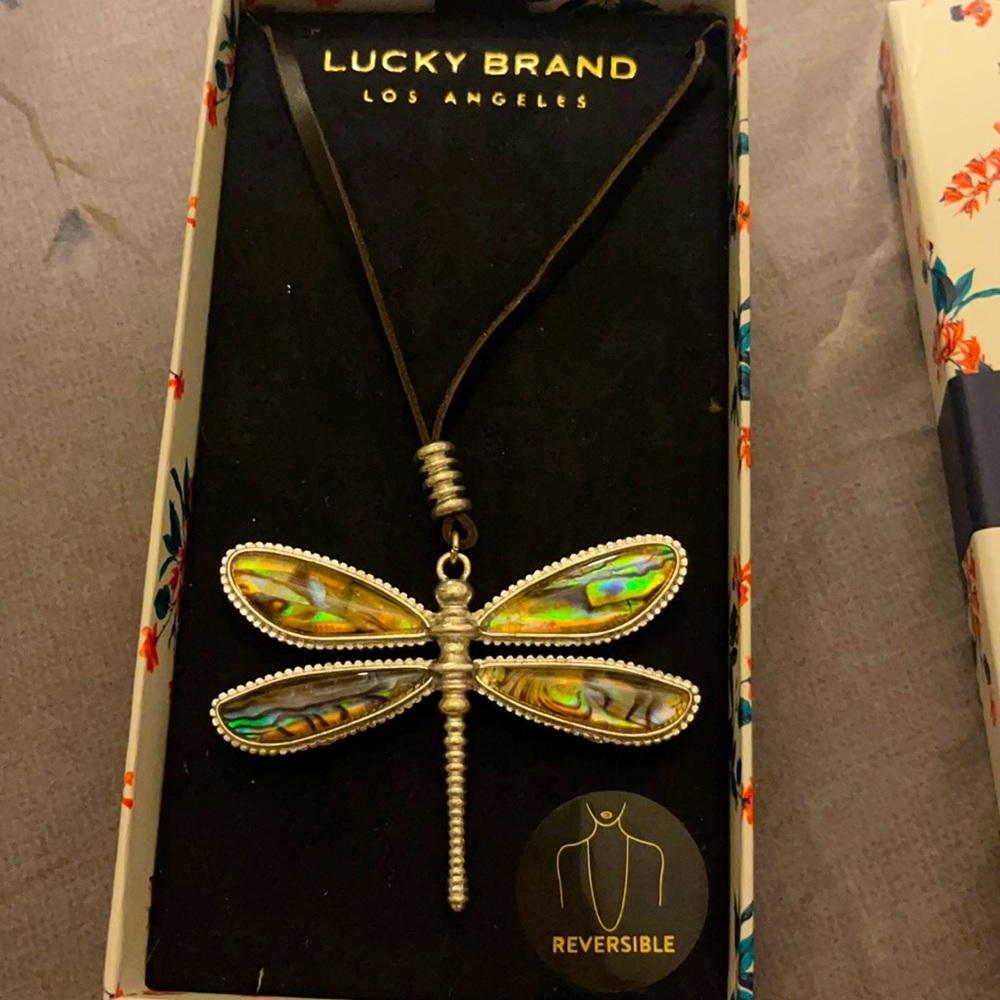 NWT’s Lucky Brand double sided necklace